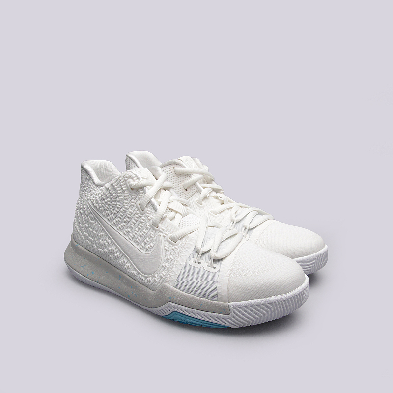 детские бежевые баскетбольные кроссовки Nike Kyrie 3 (GS) 859466-101 - цена, описание, фото 2